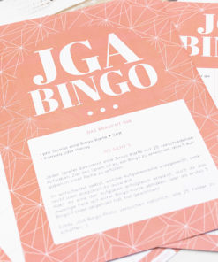 JGA Planer mit Junggesellinnenabschied Ideen JGA Bingo